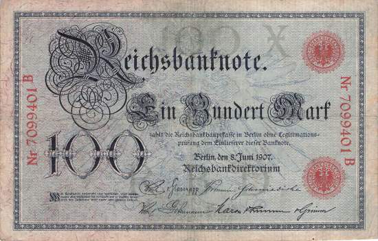 100 Mark 1907 ro.30 X/B